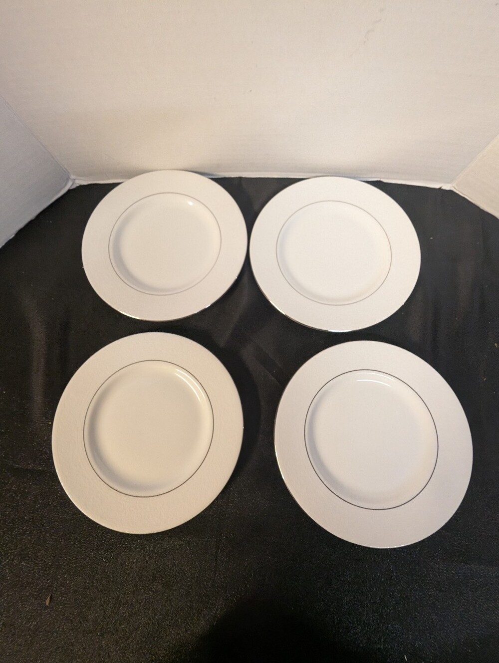 Royal Doulton English Lace Point China Salad Side Plate Lot Of 4
